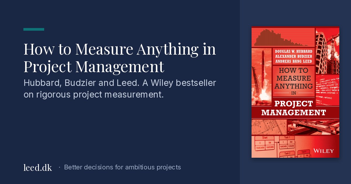 The Book – How to Measure Anything in Project Management